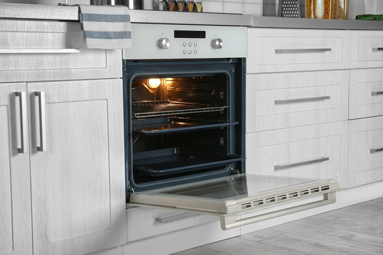 Oven in a modern kitchen